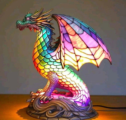 Lampa stołowa inspirowana sztuką współczesną, ręcznie wykonane oświetlenie ambientowe