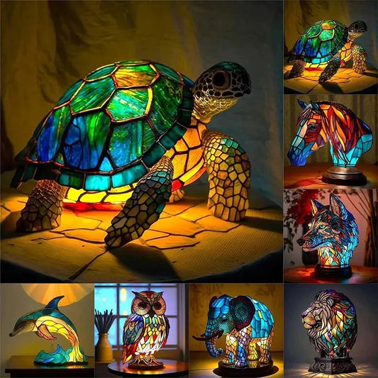 Contemporary Art Inspired Table Lamp Handmade Ambient Lighting