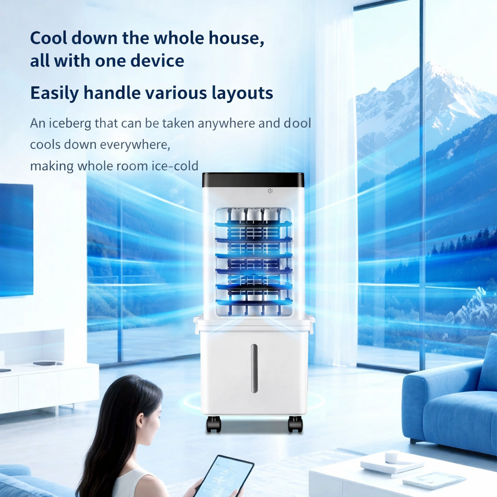 Portable Windowless Air Cooler with Remote Control
