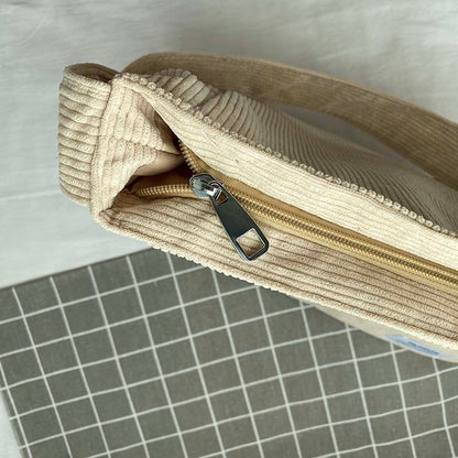 Cord Canvas Crossbody Bag Stylish Everyday Shoulder Bag
