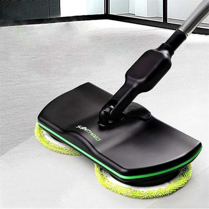 Cordless Electric Mop with Rechargeable Battery and Dual Spin Heads