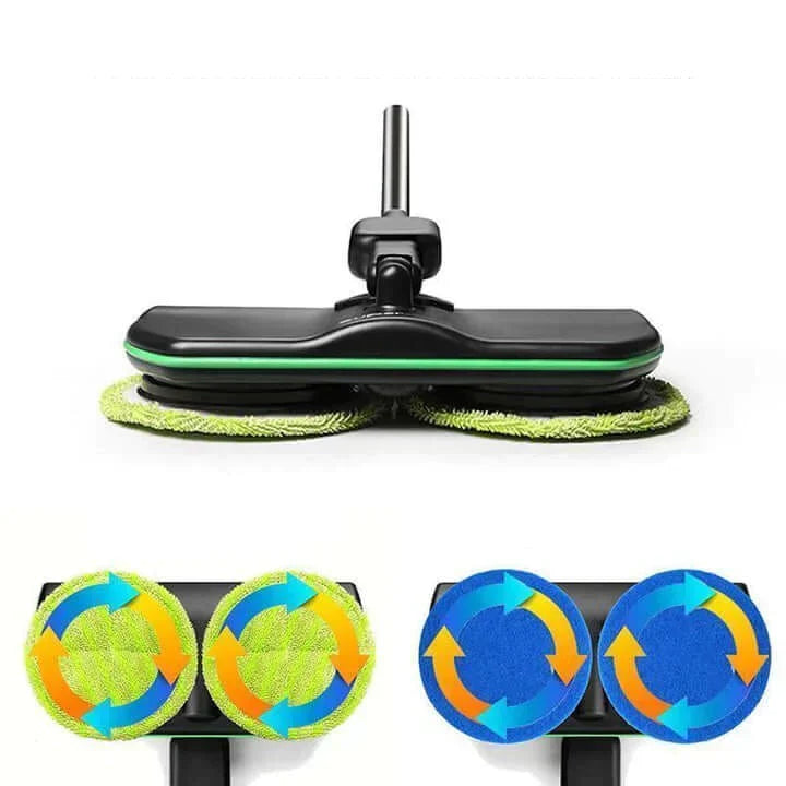 Cordless Electric Mop with Rechargeable Battery and Dual Spin Heads