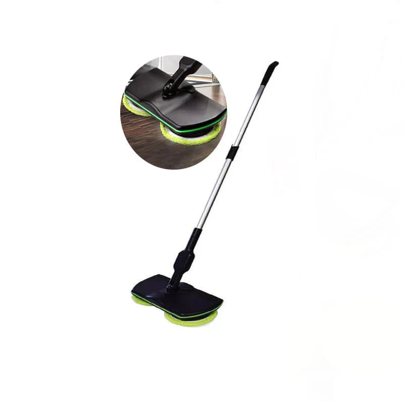 Cordless Electric Mop with Rechargeable Battery and Dual Spin Heads