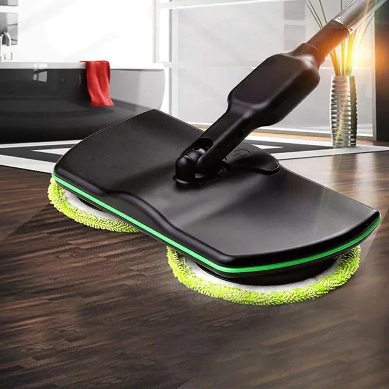 Cordless Electric Mop with Rechargeable Battery and Dual Spin Heads