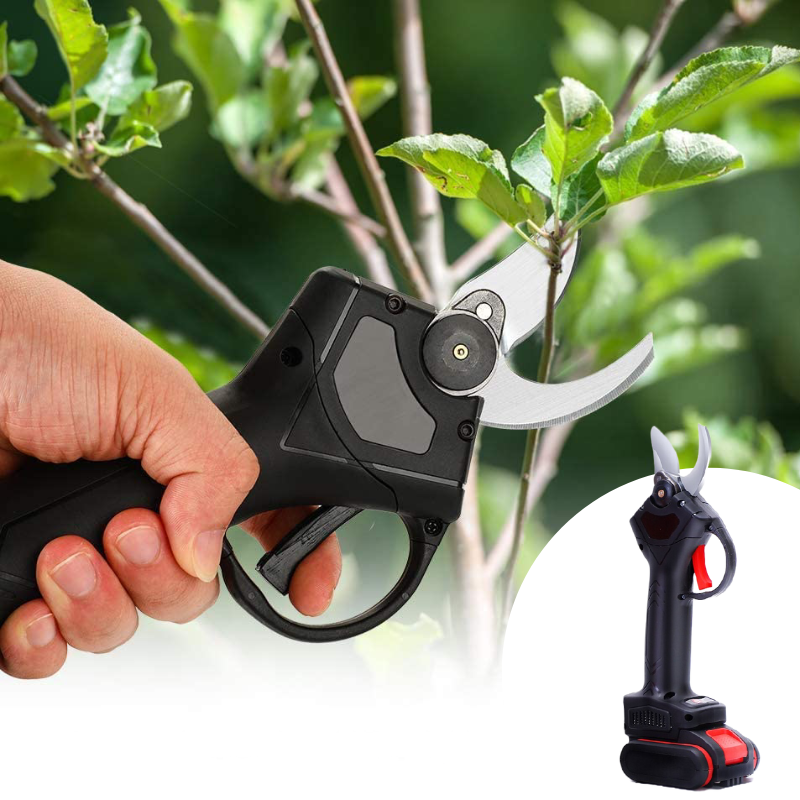 Kabellose elektrische Gartenschere – 21V Schneidgerät mit Stahlklingen