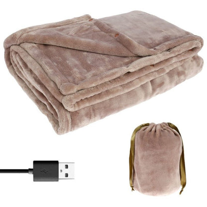 Trådløst opvarmet tæppe USB genopladeligt blødt flannel tæppe
