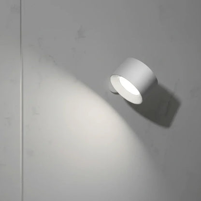 Cordless Rotating LED Wall Light Rechargeable Dimmable Night Lamp