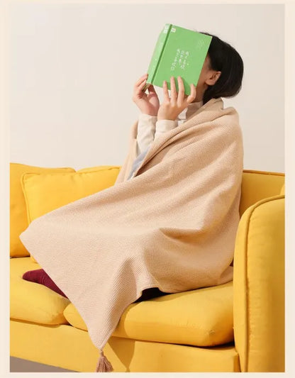 CozyHeat Portable Heated Blanket USB Rechargeable Soft Fleece Throw
