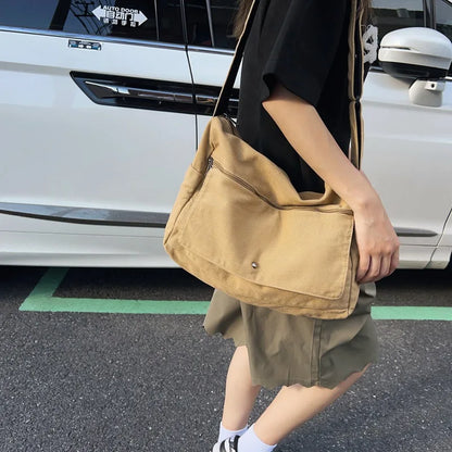 CrossStream Canvas Messenger Slingtas Stijlvolle Schoudertas voor Dagelijks Gebruik