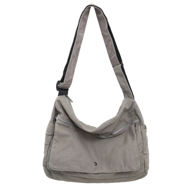 CrossStream Canvas Messenger Slingtas Stijlvolle Schoudertas voor Dagelijks Gebruik