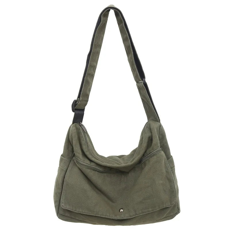 CrossStream Canvas Messenger Slingtas Stijlvolle Schoudertas voor Dagelijks Gebruik