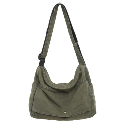 CrossStream Canvas Messenger Slingtas Stijlvolle Schoudertas voor Dagelijks Gebruik