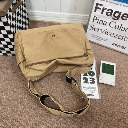 CrossStream Canvas Messenger Slingtas Stijlvolle Schoudertas voor Dagelijks Gebruik