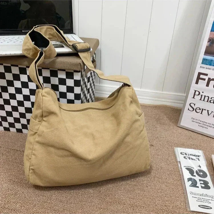 CrossStream Canvas Messenger Slingtas Stijlvolle Schoudertas voor Dagelijks Gebruik