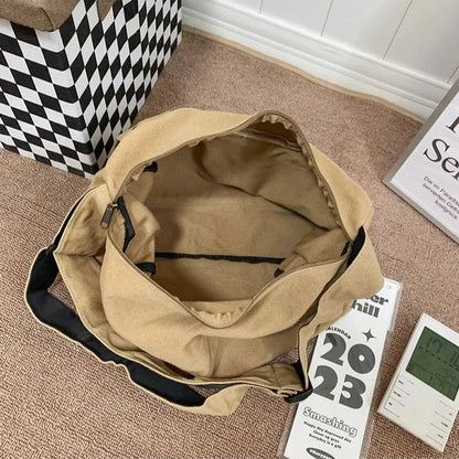 CrossStream Canvas Messenger Slingtas Stijlvolle Schoudertas voor Dagelijks Gebruik