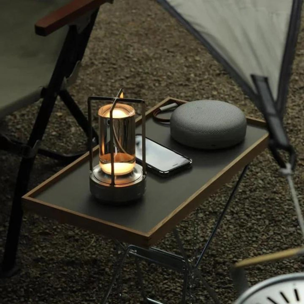 Krystalbordlampe – dæmpbart LED-lys med genopladeligt batteri og berøringsstyring