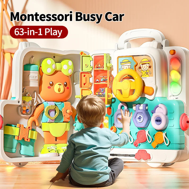 CurioBoard Interactief Busy Board voor Kinderen om te Leren en Spelen