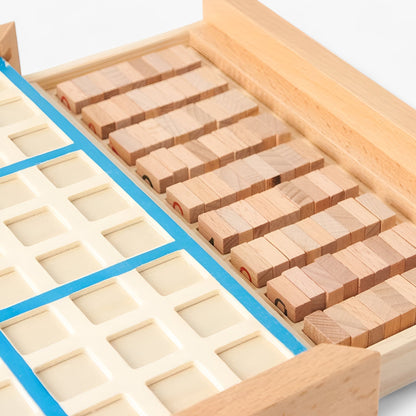 Daan Wooden Sudoku Board Game with Storage Drawer