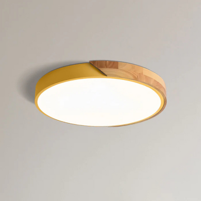 Delos skandinavische Holz-LED-Deckenleuchte für moderne Ambientebeleuchtung