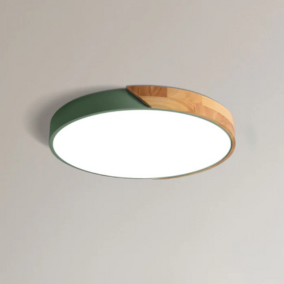 Delos skandinavische Holz-LED-Deckenleuchte für moderne Ambientebeleuchtung