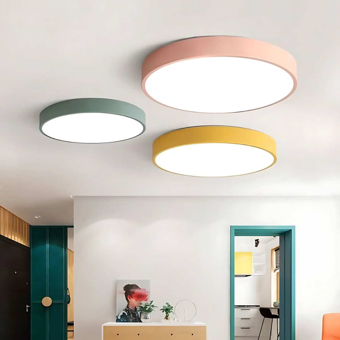 Delos skandinavische Holz-LED-Deckenleuchte für moderne Ambientebeleuchtung