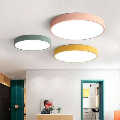 Delos skandinavische Holz-LED-Deckenleuchte für moderne Ambientebeleuchtung