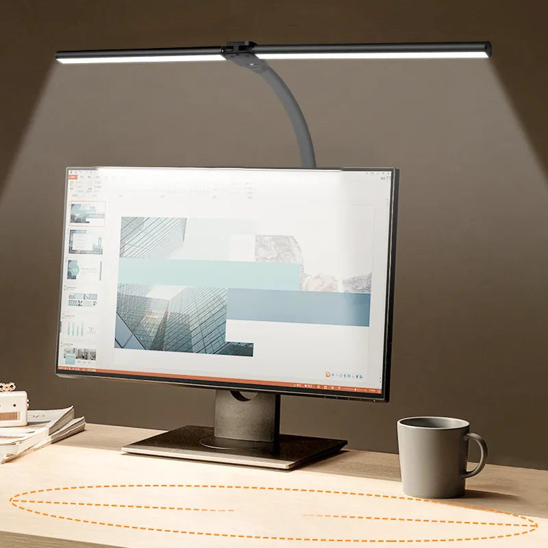 Lampka biurkowa DeskLight z podwójną głowicą LED i regulacją jasności