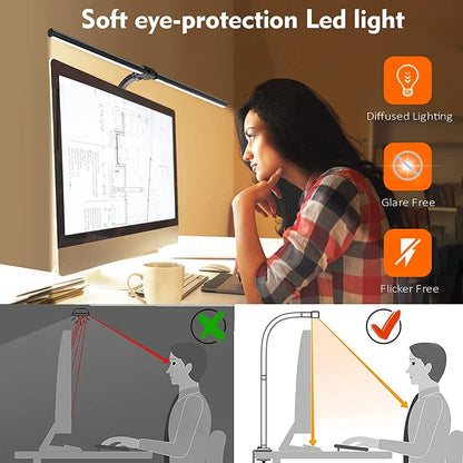Lampka biurkowa DeskLight z podwójną głowicą LED i regulacją jasności