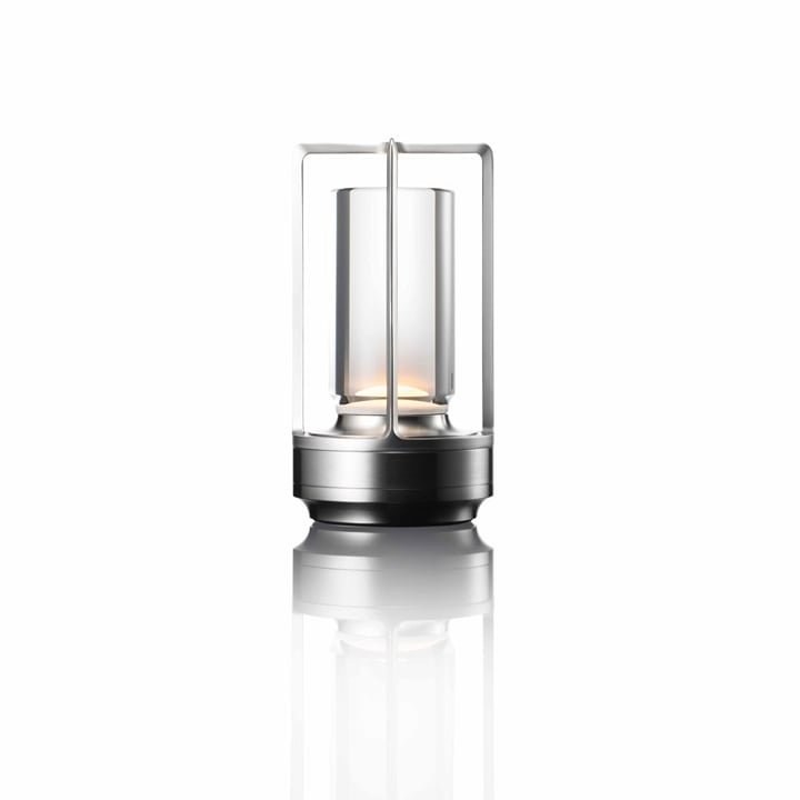 Dimmable Crystal Glass Table Lamp – Portable LED Light with Three Brightness Levels