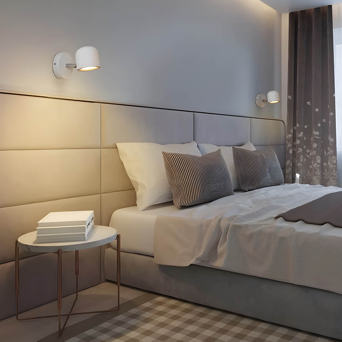 Dimbare ledwandlamp met 340° draaibare kop