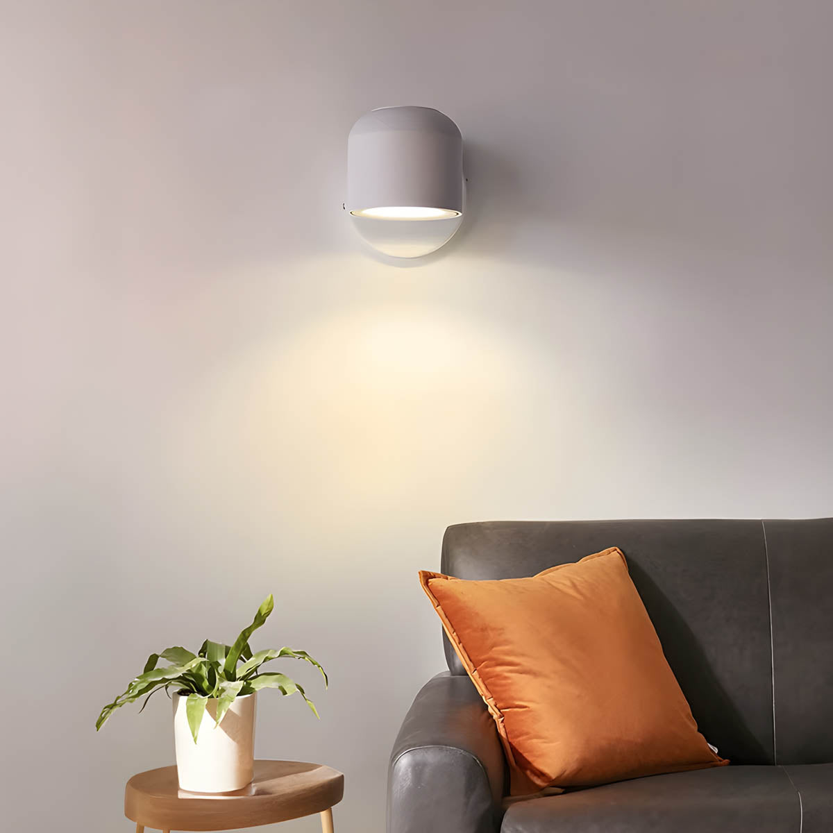 Dimbare ledwandlamp met 340° draaibare kop