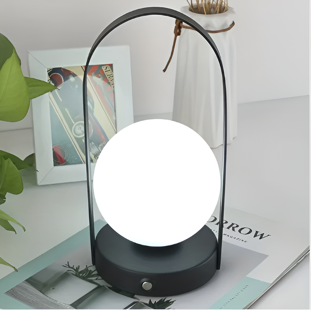 Dæmpbar trådløs LED-bordlampe med touchbetjening og genopladeligt batteri