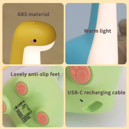 DinoSnug Soft Glow Dinosaur Night Light for Kids