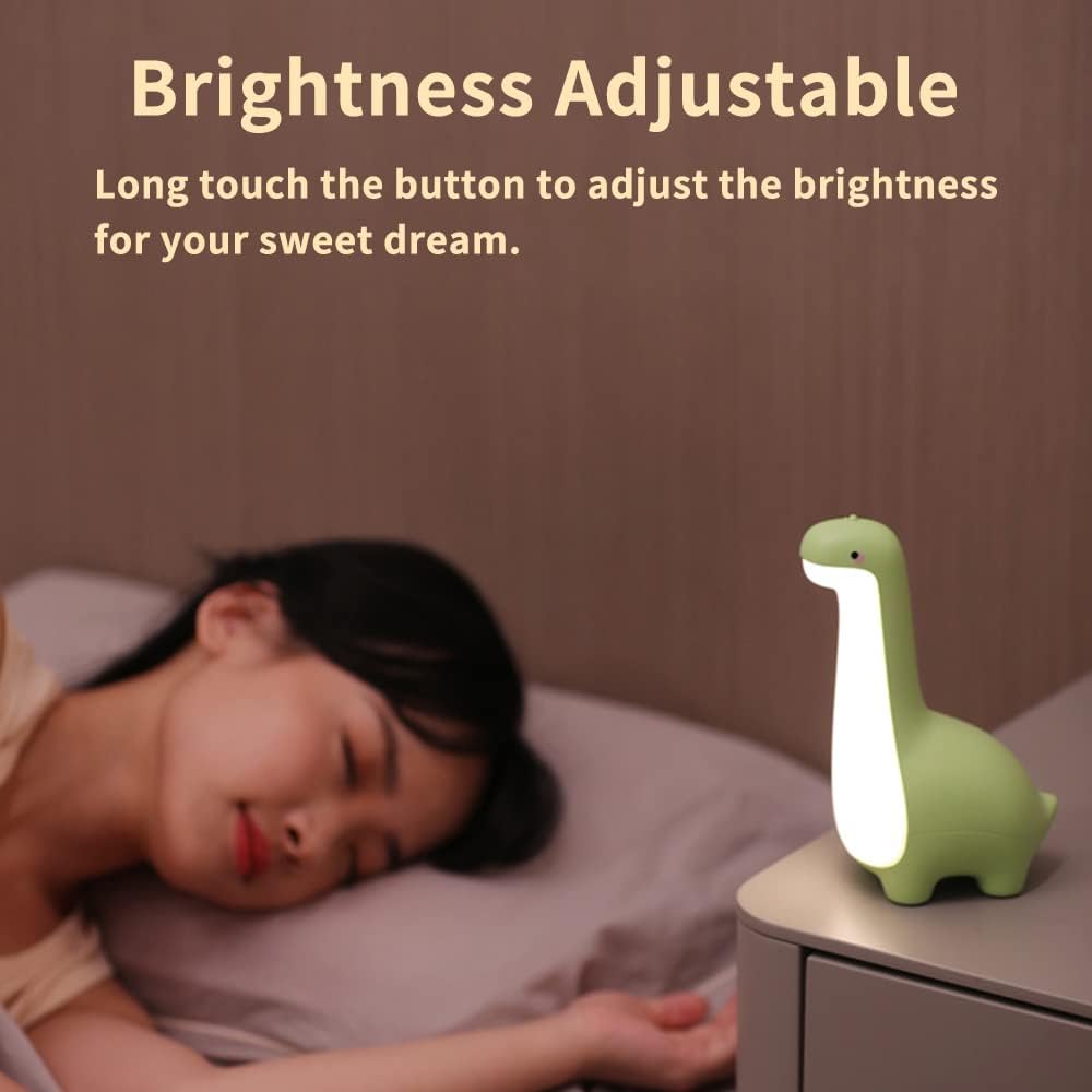 DinoSnug Soft Glow Dinosaur Night Light for Kids