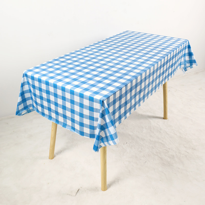 Disposable Plastic Tablecloths 10 Pack PEVA Waterproof Stain Resistant Covers