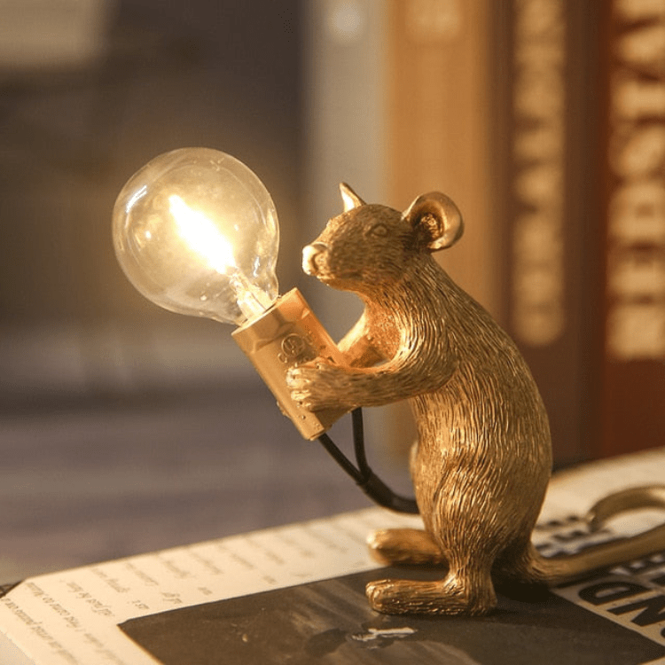 Doctor Mousey design muizenlamp unieke LED tafel- en plankverlichting