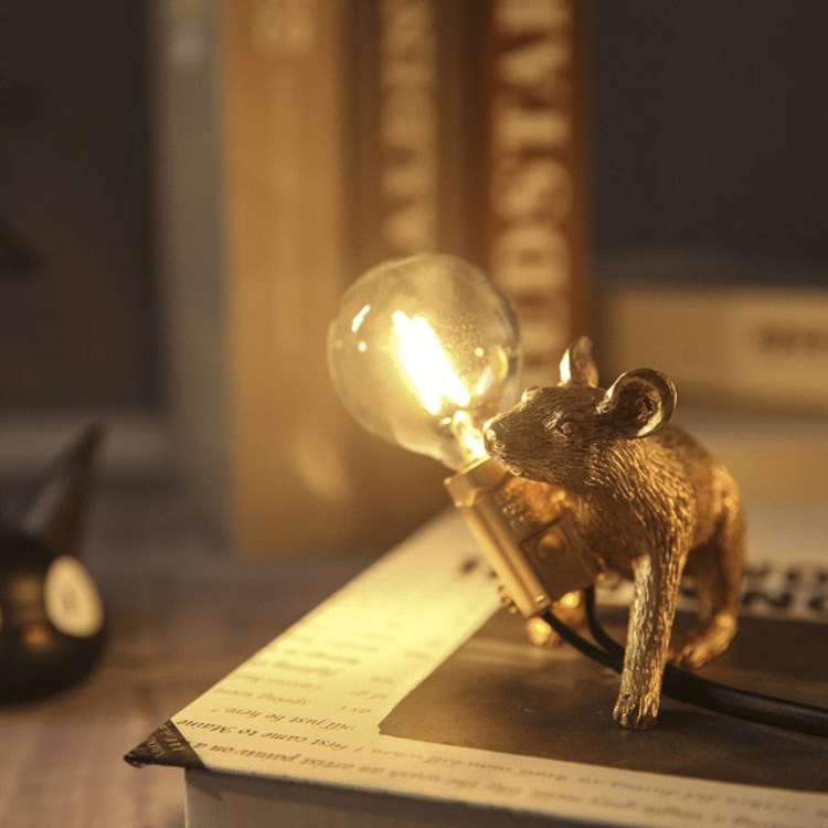 Doctor Mousey design muizenlamp unieke LED tafel- en plankverlichting