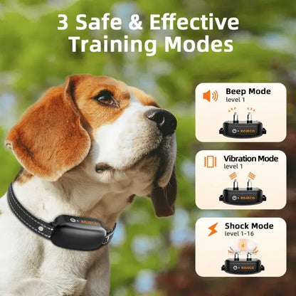 Honden trainingshalsband met afstandsbediening, waterdicht en oplaadbaar voor gedragsopleiding