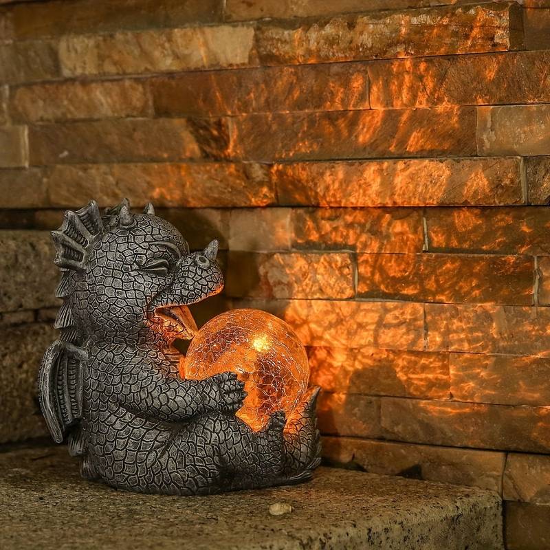 DrakoFang Draak Geïnspireerde Tafellamp met Warm Sfeervol Licht