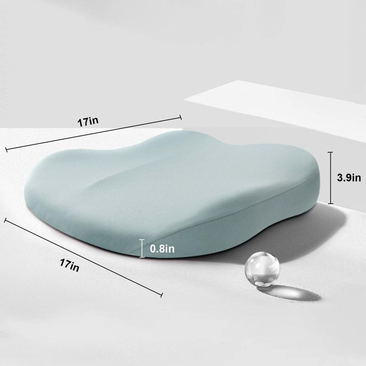 DriveUp memory foam bilforhøjer pude for komfort og højde
