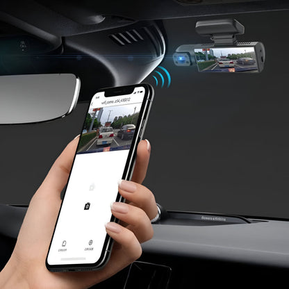 Dashcam med dobbelt objektiv, 1080P, bilkamera, kørselsoptager og parkeringsmonitor