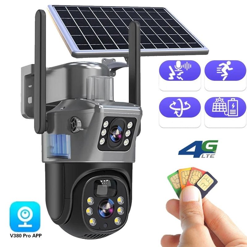 DualGuard Solar 4K kabellose Sicherheitskamera mit 360° Steuerung