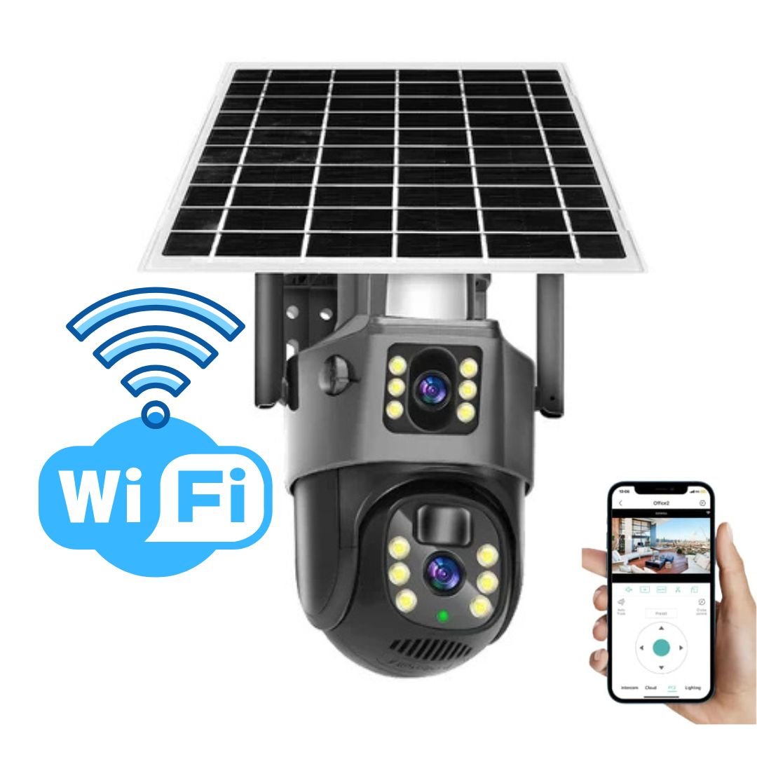DualGuard Solar 4K kabellose Sicherheitskamera mit 360° Steuerung