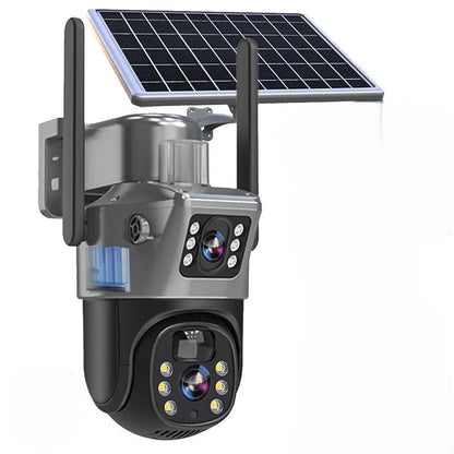 DualGuard Solar 4K kabellose Sicherheitskamera mit 360° Steuerung