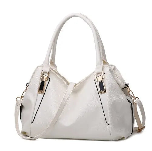 ELS Kunstleder Schultertasche für Damen mit geräumigem Design  