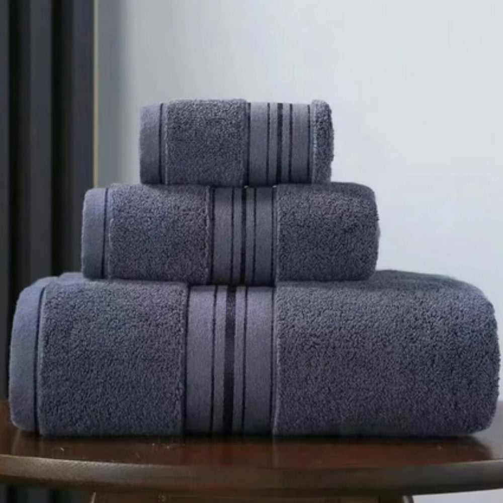 Egyptian Cotton Towel Set with Soft, Absorbent and Quick-Drying Design