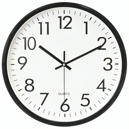 Elegante Atomic wandklok 34cm binnen- en buitenprecisieklok