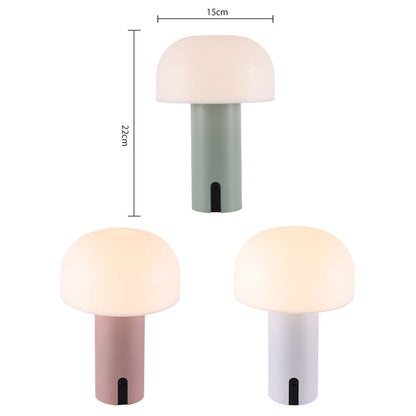 Elegante dimmbare Pilzlampe mit Touch-Steuerung und kabellosem Design