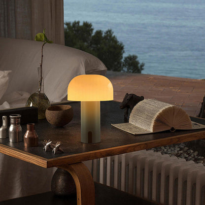 Elegante dimmbare Pilzlampe mit Touch-Steuerung und kabellosem Design
