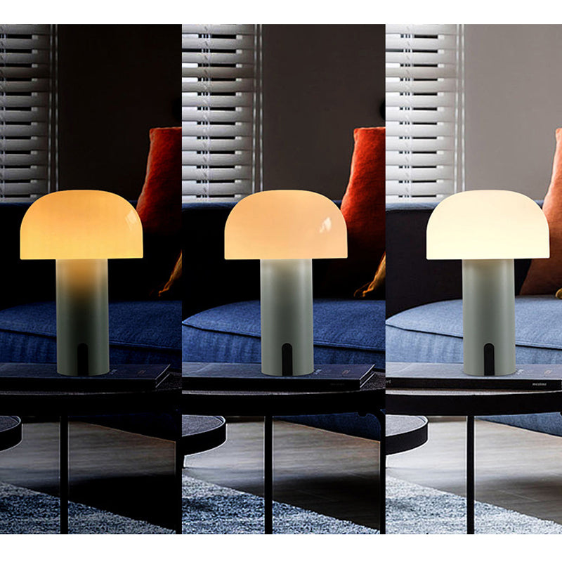 Elegante dimmbare Pilzlampe mit Touch-Steuerung und kabellosem Design